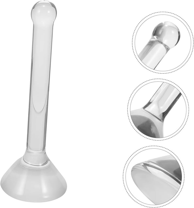 Lurrose Glass Muller Grinding Pestle for Oil Painting Watercolor Ergonomic Smooth Texture - Image 4